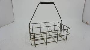 lot 133 image: Wire Basket Able To Carry Milk Items---Has A Handle