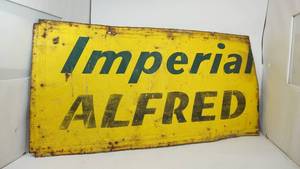 lot 136 image: Metal Sign---Imperial ALFRED