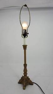 lot 140 image: Antique Table Lamp  (It Works)  No Lamp Shade
