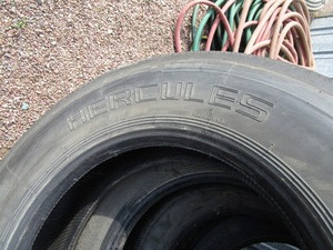 lot 56 image: (3) Used 11 R 24.5 (1) 29575 R 22.5 Truck Tires