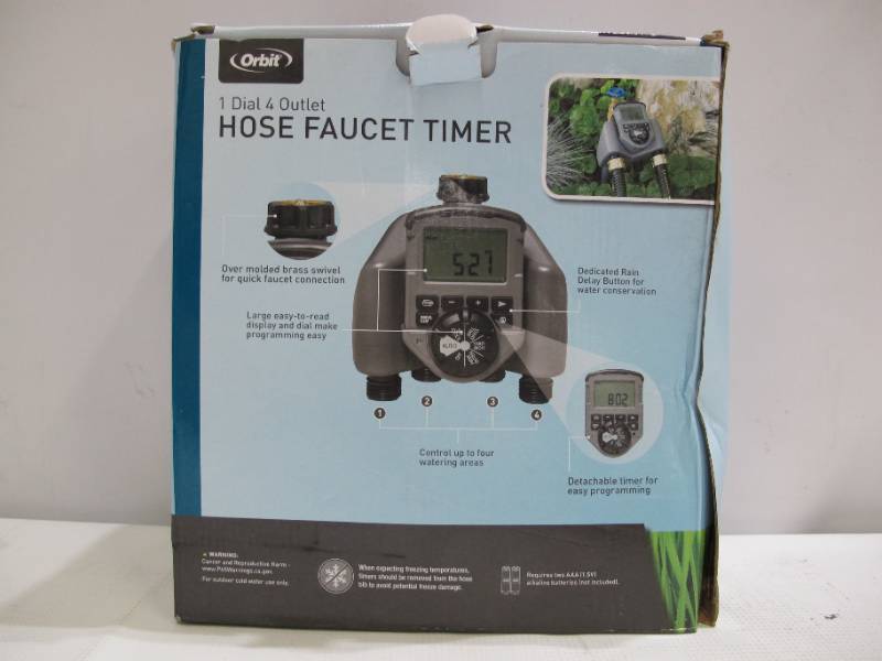 lot 649 image: Orbit 4-Outlet Integrated Watering System