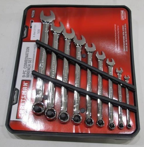lot 738 image: Craftsman 9-Piece SAE Standard Combination Wrench Set