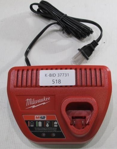 lot 733 image: Milwaukee 48-59-2401 M12 12-Volt Lithium-Ion Battery Charger