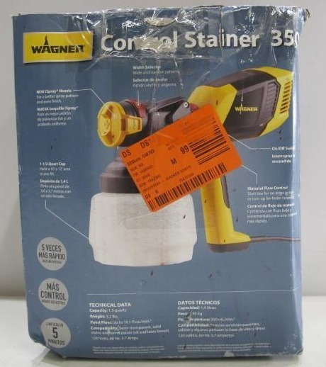 lot 626 image: Wagner Control Stainer 350 HVLP Handheld Sprayer