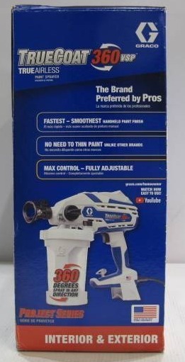 lot 636 image: Graco TrueCoat 360 VSP Airless Paint Sprayer