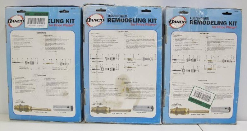 lot 670 image: 3-Pack Danco TubShower Remodeling Kits
