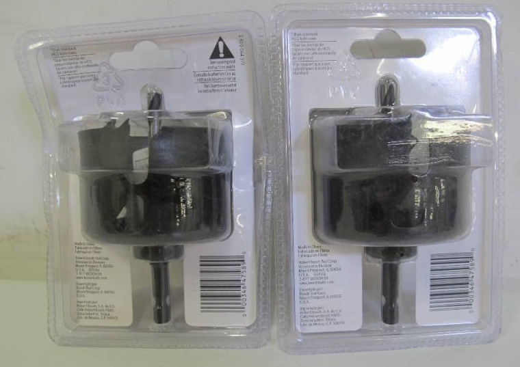 lot 655 image: Lot of 2 Bosch HCD250 Carbon Hole Saw Drill Bits - 2-12