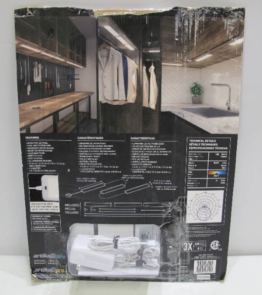 lot 677 image: Artika Stream LED Under Cabinet 3 Light Set
