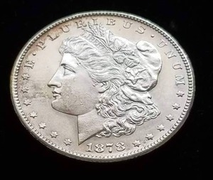 lot 08 image: 1878-S MORGAN SILVER DOLLAR BU