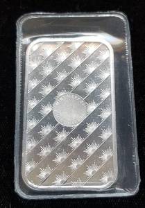 lot 14 image: 1 TROY OZ .999 FINE SILVER BAR SUNSHINE MINTING SEALED