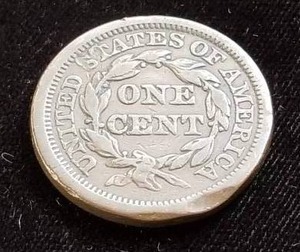 lot 04-A image: 1847 US BRAIDED HAIR LARGE CENT
