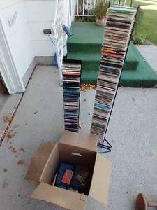 lot 8 image: CDs, Cassettes & Stands