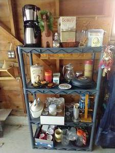 lot 9 image: Three Shelf Unit & All Contents