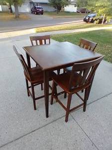 lot 36 image: High Table & Four Chairs
