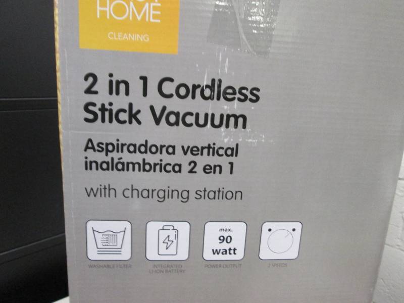 lot 294 image: easy home 2 in 1 cordless stick vac...