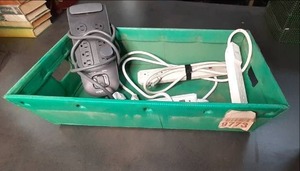 lot 13 image: Box of Assorted Power Strips and Su...