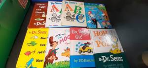 lot 16 image: (8) Dr Seuss Hardcover Books with t...