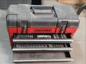lot 50 image: 26 Craftsman Red and Black Hard Pl...