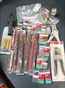 lot 51 image: Hand Tool Lot with Wire Cutters, Na...