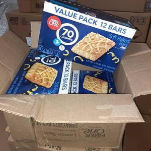 lot 181 image: (4)Case lot of FiberOne Lemon 70 Ca...