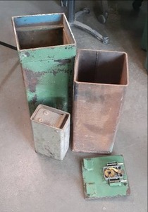 lot 131 image: Vintage Green Painted Metal Militar...