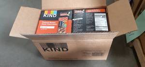 lot 163 image: Case lot of (6) boxes KIND Peanut B...