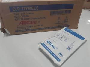 lot 403 image: 80 piece case of Blue Allcare O.R. ...