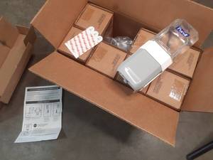 lot 456 image: Case of Purell Hand Sanitizing Wall Mounting Stations