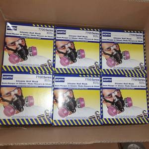 lot 201 image: North Silicone Half Mask 7700 Series (New In Packaging)