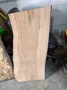 lot 76 image: Huge Thick Slab of ruff cut Solid O...