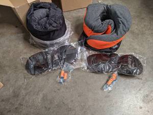 lot 96 image: (2) Travel Memory foam Neck pillow ...