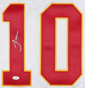 lot 19 image: Kansas City Chiefs Tyreek Hill Signed White (Away) Pro Style Jersey JSA COA