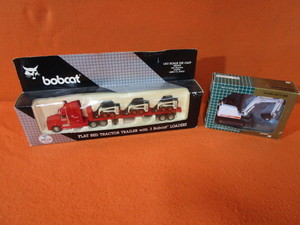 150th Bobcat Semi w3 Bobcats & 125th Bobcat Mini Excavator