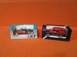 Indian Motorcycles 1955 Chevy Convertible & 1948 Ford Delivery Truck