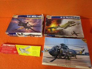 Un-Assembled Model Planes & Helicopter