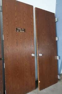 2 SOLID WOOD DOORS