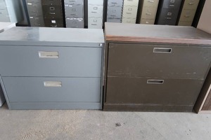 2) 2 DRAWER LATERAL FILE CABINENTS