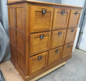 GORGEOUS HAND MADE 9 DRAWER FILE CABINENT