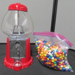 GUMBALL MACHINE WITH GUM BALLS
