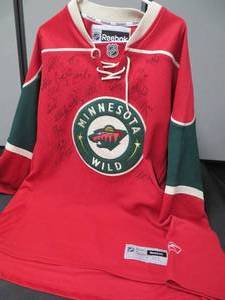 AUTOGRAPHED (SIGNED) MINNESOTA WILD JERSEY