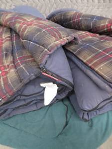 2 COLEMAN SLEEPING BAGS PLUS 1