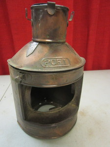 lot 228 image: VINTAGE PORT COPPER LANTERN