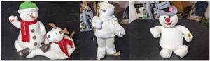 lot 73 image: Vintage Christmas Frosty The Snowmen and Friends