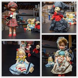 lot 98 image: 4 Vintage 1960s  and 70s Dolls From Around the World-