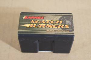 lot 188 image: 100 Barnes Match Burners 6.5mm .264 120 Gr BT Match Bullets