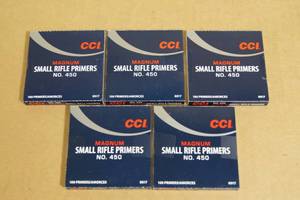 lot 180 image: 500 CCI No 450 Magnum Small Rifle Primers