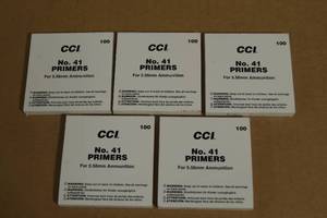 lot 184 image: 500 CCI No 41 Primers - For 5.56mm Ammunition