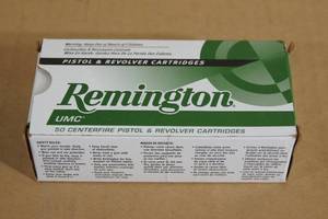 lot 118 image: 50 Remington UMC .38 Super Auto P 130 Gr MC Ammo