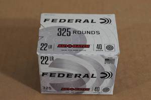 lot 48 image: 325 Federal AutoMatch .22 LR 40 Gr Ammo