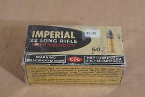 lot 50 image: 50 Imperial .22 LR RN Ammo